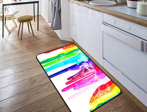 Dripping Paint Rainbow "DRAINBOW" Floor Mat