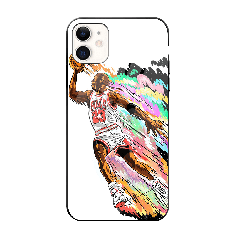 Colorful Jordan Dunking iPhone Case