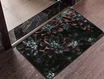 Dark Flowers Floor Mat