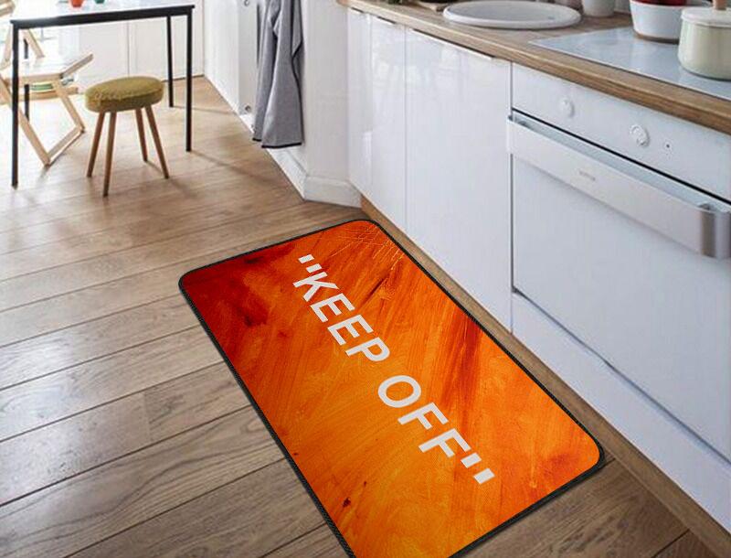 "KEEP OFF" Orange Floor Mat